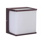 8W Lampa ścienna LED / Barwa: 3000K / Obudowa: Brązowa