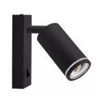 Naścienny Spotlight LED GU10 / Obudowa: Czarna