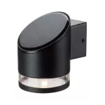 1W Lampa Ścienna LED SMD solarna / Barwa: 3000K / Obudowa: Czarna