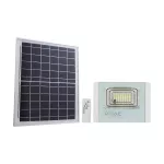 16W Naświetlacz LED z panelem solarnym / Barwa: 4000K / Obudowa: Biała