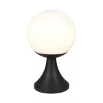 Lampa stojąca LED / Trzonek: E27 / Kula / Kolor: Czarna