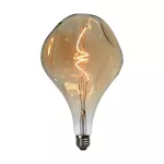 4W A165S Żarówka LED Filament spiralny / Barwa: 2700K / Szkło: Bursztynowe