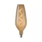 4W B125 Żarówka LED Filament spiralny / Barwa: 2700K / Szkło: Bursztynowe