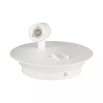LED 3W+SMD 6W Hotelowa lampa ścienna LED / Barwa: 3000K / Kolor: Biały