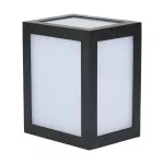 12W Lampa ścienna LED / Barwa: 3000K / Obudowa: Czarna