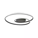 48W Sufitowa lampa LED / Wymiary:600x50mm / Barwa: 3000K / Obudowa: Czarna / Ściemniana