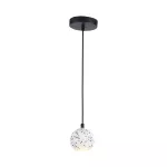 3W Dekoracyjna lampa sufitowa / Obudowa: Marmur Biały D100*H195 - G9
