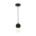 Dekoracyjna lampa sufitowa / Obudowa: Czarna D100*H195 - G9