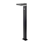 5.5W Lampa ogrodowa LED z czujnikiem ruchu / Barwa: 3000K / Obudowa: Czarna