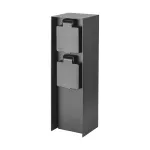Słupek ogrodowy 2 Gniazda 16A / Wymiary:70x70x230mm / IP44 /Czarny