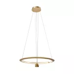 45W Dekoracyjna lampa sufitowa LED / Barwa: 4000K / Obudowa: Złota