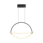 12W Dekoracyjna lampa sufitowa LED / Barwa: 4000K / Obudowa: Czarna