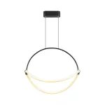 16W Dekoracyjna lampa sufitowa LED / Barwa: 4000K / Obudowa: Czarna