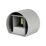 5W Kinkiet walec LED / CHIP BRIDGELUX / Barwa:4000K / Szary