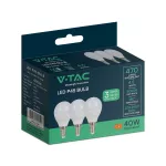 4.5W P45 Żarówka LED / Barwa:4000K/ Opakowanie: 3szt. / Trzonek: E14