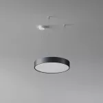 ABA T 507 wisząca LED, 700mA 35W/6560lm/830, 230V, czarny głęboki (mat struktura) RAL 9005