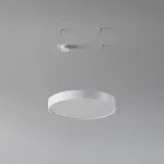 ABA T 617 wisząca LED, 1000mA 52,6W/9860lm/830, 230V, biały sygnałowy (mat struktura) RAL 9003
