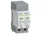 Ex9UEP1+2 6.25R 2P 1000 EU Ogr. przepięć SPD Ex9UEP z wbudowanym stykiem pomoc. typ I+II, 1000 V DC, 2 moduły szer., dla uziemionych systemów PV