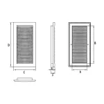 DL/140x210 RW (kratka lux) biała