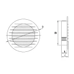 KRO 100 /B (kratka standard /brązowy)