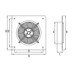 WOKS 710 axial intake fan / wentylator nawiewny