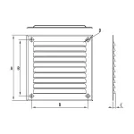 D/AKK 150 /B (kratka aluminium /brązowy)