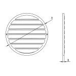 D/AKO 130 /B (kratka aluminium /brązowy)