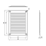 D/AKP 150x200 /Al (kratka aluminium) srebrna