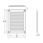 D/AKP 175x250 /Al (kratka aluminium) srebrna