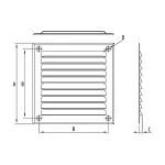 D/AKK 150 /Al (kratka aluminium) srebrna