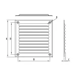 D/AKK 175 /Al (kratka aluminium) srebrna