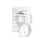 STYL 120 WC-P (wall exhaust fan with damper/wentylator ścienny z przepust)