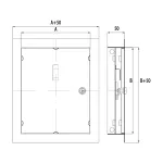 Drzwiczki kominkowe DR/KOM 150x250