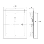 Drzwiczki kominkowe DR/KOM 140x140 lakierowane