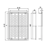 Kratka metalowa ścienna do wewnątrz D/TKM 140x210B