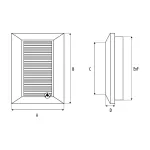 Duo Smart kw. 135 (kratka wentylacyjna) biała