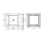 Drzwiczki rewizyjne DR 250x250 białe