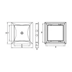 Drzwiczki rewizyjne DR 150x300 białe