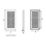 Kratka DL/140x210 RW/Brązowa