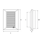 Duo Smart kw. 135 (kratka wentylacyjna) czarna