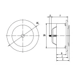 ANM 125 (anemostat metalowy wywiewny EV)