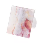 Veroni Glass 100 WC (wentylator domowy) Biały Pink Gold Stone