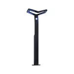 Oprawa ogrodowa ALARA LED RGBW+10W 450lm 665mm czujnik ruchu i zmierzchu IP44 230V antracyt / aluminium