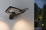 Oprawa elewacyjna ALARA LED 10W 450lm 3000K czujnik ruchu i zmierzchu IP44 230V antracyt / aluminium