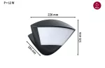 Oprawa elewacyjna SKYLA LED SH Zigbee10W 840lm 2200K-3000K czujnik ruchu i zmierzchu IP44 230V antracyt / aluminium