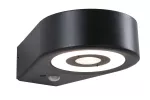 Oprawa elewacyjna SILMA LED 10W 450lm 3000K czujnik ruchu i zmierzchu IP44 230V antracyt / aluminium