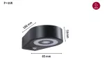 Oprawa elewacyjna SILMA LED 10W 450lm 3000K czujnik ruchu i zmierzchu IP44 230V antracyt / aluminium