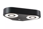 Oprawa elewacyjna SILMA LED 10W 2 450lm 3000K czujnik ruchu i zmierzchu IP44 230V antracyt / aluminium