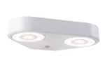 Oprawa elewacyjna SILMA LED 10W 2 450lm 3000K czujnik ruchu i zmierzchu IP44 230V biały / aluminium