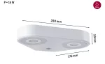 Oprawa elewacyjna SILMA LED 10W 2 450lm 3000K czujnik ruchu i zmierzchu IP44 230V biały / aluminium